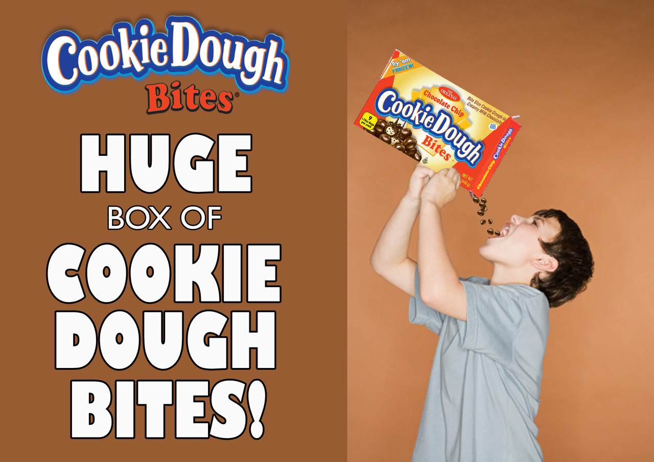 The Original Chocolate Chip Cookie Dough Bites Candy-Theater Box Size-2  BOXES