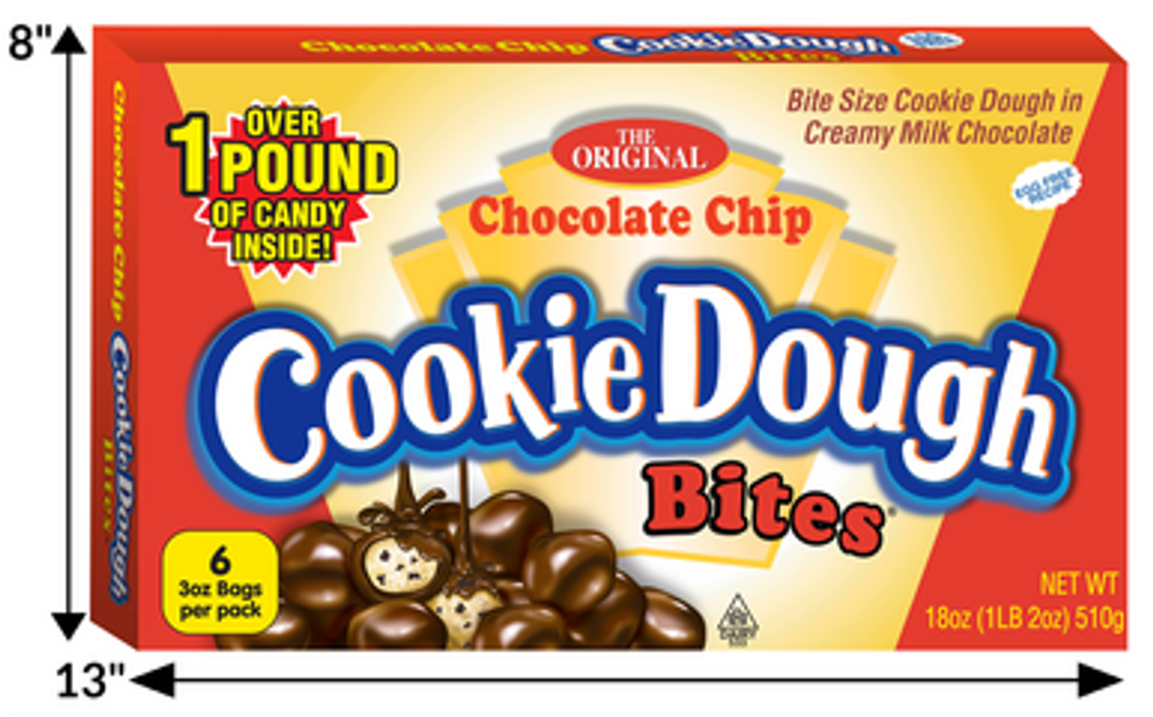  Chocolate Chip Cookie Dough Bites (1) Box : Grocery & Gourmet  Food