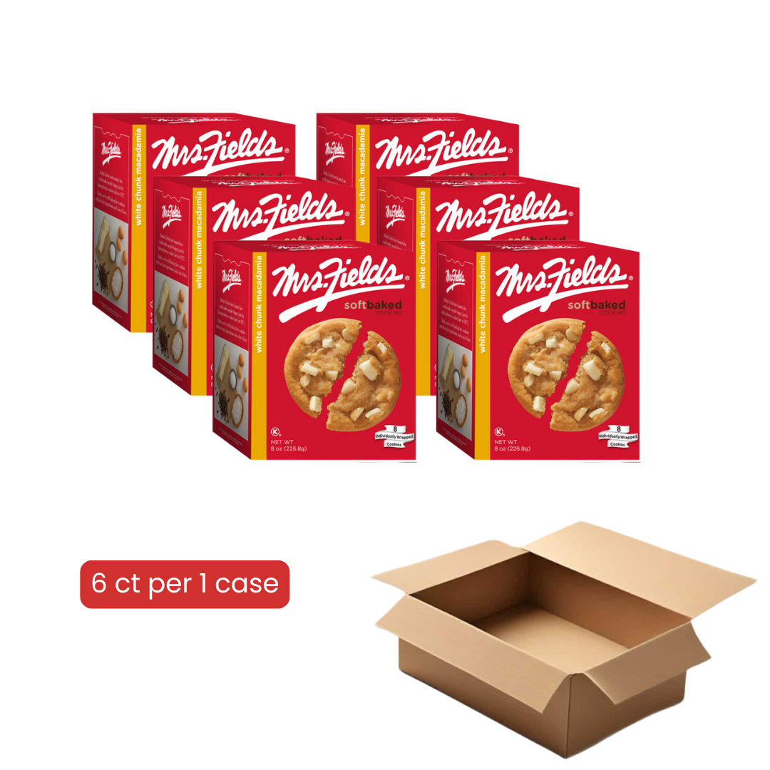 Mrs. Fields 1oz White Chunk Macadamia Cookies 8 pack