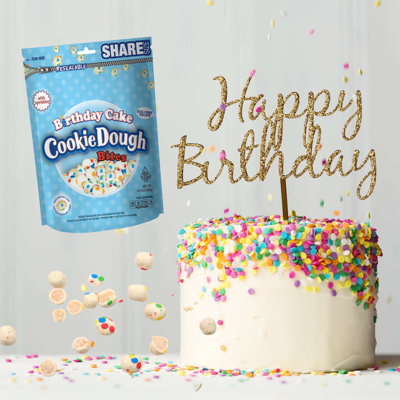 Drizzilicious® Vegan Birthday Cake Bites Mini Rice Cakes, 4 oz - Food 4 Less