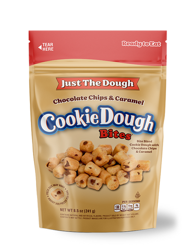 クッキー　0628 Cookie Dough Bites® Caramel 10.5oz - Resealable Bag (8ct Case)