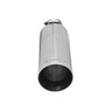 Flowmaster Stainless Steel Exhaust Tip 3.5 Angle Cut Polished Fits 2.5 Tubing Clamp On - FLO-15397