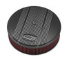 Holley GM Licensed Vintage Air Cleaner, 14x3 Air Cleaner Kit w/ Premium Filter, Black - HOL-120-172
