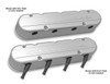 Holley 2PC LS Chevrolet Script Valve Covers w/Coil Mount Base and Cover, Natural - HOL-241-175