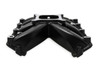 Holley LS Single Plane Mid Rise EFI Intake, Rectangular Port Heads, Black Ceramic - HOL-300-136BK