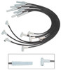 MSD 88-Up Big Block Chevy, Custom Spark Plug Wire Set, Black Jacket - MSD-31803