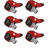 MSD 10-13 Ford w/3.5L V6 EcoBoost Direct Ignition Coil Set, Red, 6-Pack - MSD-82586