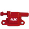 MSD 05-13 GM LS2/LS3/LS4/LS7/LS9, Blaster LS Direct Ignition Coil, Red - MSD-8265