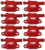 MSD Blaster Series Ignition Coils 8 Pack, 2014-Up GM Gen V Direct Injection, Red - MSD-82668