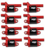 MSD 14-Up GM, Blaster Gen V Direct Ignition Coil Set, Red, 8-Pack - MSD-82688