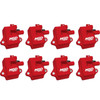 MSD Pro Power Series Ignition Coils, 8 Pack, 1997-2004 GM LS1/LS6 Engines, Red - MSD-82858