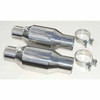 Pypes Exhaust 86-14 Mustang 2.5 High Flow Mini Catalytic Converters Metallic Substrate - CVM11K-PYP