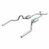 Pypes Exhaust 64-74 Chevelle 3 Crossmember Back Exhaust System w/X-Pipe and Street Pro Muffler - SGA13SS-PYP