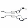 Pypes Exhaust 70-74 Camaro 2.5 Crossmember Back True Dual System w/Race Pro Mufflers - SGF31R-PYP