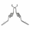 Pypes Exhaust 78-88 EL Camino Crossmember Back Exhaust w/X-Pipe and Cats w/o Mufflers - SGG920E-PYP