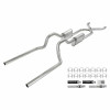 Pypes Exhaust 63-66 GM Truck Crossmember Back Exhaust System w/X-Pipe w/o Mufflers - SGT73-PYP