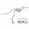 Pypes Exhaust 1963-1966 C10 Violator 2.5 In Crossmember Back Dual Side Exhaust System - SGT75V-PYP