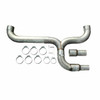 Pypes Exhaust 5.0 Inch Diesel Truck Dual Exhaust Stack Pipe Kit With Y Pipe - STD005-PYP