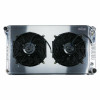 Cold Case Radiators 77-87 Chevy and GMC Truck w/AT 21 Aluminum Radiator and 12 Fan Kit 34.3x21x3 - CR-GMT556A21K