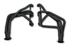 Flowtech 70-74 Barracuda/Challenger w/383-440ci, 1.75 Long Tube Header, Painted Black - 13130FLT