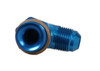 Earls Performance 90° -6 AN Male To 5/8-18 Inverted Flare Male Swivel, Blue Anodized Aluminum - 949096ERL