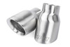 APR 10-21 Audi/Volkswagen, Double Walled 3.5 Slash-Cut Tips, Brushed Silver, 2 pc - APR-TPK0007