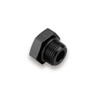 Earls Performance -6 AN Hex Head Port Plug w/O-Ring Seal, Black Anodized Aluminum, 2 Pc - AT581406ERL