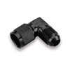 Earls Performance 90° -4 AN Male to -4 AN Female Swivel, Black Anodized Aluminum - AT921104ERL