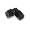 Earls Performance 90° -6 AN Female to Female Swivel, Black Anodized Aluminum - AT934106ERL
