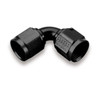 Earls Performance 90° -12 AN Female to Female Swivel, Black Anodized Aluminum, Tube Style - AT935112ERL