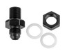 Earls Performance -6 AN Fuel Cell Bulkhead Fitting w/PTFE Washers and Bulkhead Nut, Aluminum, Black - AT983806ERL