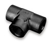 Earls Performance 1/8 NPT Female Tee, Black Anodized Aluminum - AT991701ERL