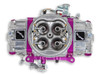 Quick Fuel Race Carburetor, Mechanical Secondary, 2-Circuit, 950CFM, Shiny w/Purple Billets - BR-67202