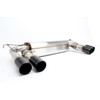 Dinan 15-19 X5M/X6M F85/F86 Free Flow Axle-Back Exhaust, Stainless w/Black Tips - DIN-D660-0054A-BLK
