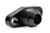 Earls Performance TurboCharger Oil Flange Fittings, -10 AN Male Flare, 1.496 Bolt Spacing, Black - GT0001ERL