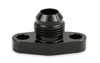 Earls Performance TurboCharger Oil Flange Fittings, -10 AN Male Flare, 1.496 Bolt Spacing, Black - GT0001ERL