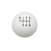 Hurst 6 Speed White Shift Knob w/M12 x 1.75 Threads - HUR-1630225