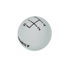 Hurst 4 Speed White Shift Knob w/3/8-16 Threads - HUR-1637626
