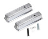 Mr Gasket 87-97 305/350 SB, Cast Aluminum Ball Finned Center Bolt Valve Covers, Polished - MRG-6856G