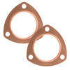 Mr Gasket Copper Seal Collector Gasket, Fit 2-1/2 Diameter 3-Bolt Round Headers, Pair - MRG-7176C