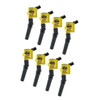 Accel 98-08 Ford w/4.6/5.4/6.8L 2-Valve, Ignition Coil, Supercoil, Yellow, Set of 8 - ACL-140032-8