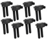 Accel 05-20 Mopar w/5.7/6.1/6.2/6.4L, Ignition Coil, Dual Plug, Black, Set of 8 - ACL-140038K-8