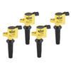 Accel Yellow Ignition Coil for Mazda 2.0/2.3L - I4, Supercoil, Set of 4 - ACL-140505-4