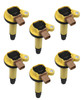 Accel 10-16 Flex/F-150 w/3.5L Ecoboost V6, Yellow Ignition Coil, Supercoil, Set of 6 - ACL-140646-6