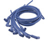Accel Blue Spark Plug Wire Set w/Copper Spiral Core, 90° Boots, Super Stock, 8MM - ACL-4039B