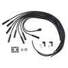 Accel Black Universal Spark Plug Wire Set w/Black Straight Boots, 8MM - ACL-5040K