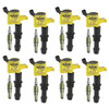Accel 04-08 Ford w/4.6/5.4/6.8L 3-Valve, Yellow Ignition Upgrade Kit, 8-Pack - ACL-811433