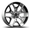 Carroll Shelby Wheels 05-UP F-150, CS45 Wheel, 20 x 9.5, 6 x 135, 12mm Offset, Gloss Black w/Inserts - CS45-395512-BS