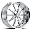Rev Wheels Rev 110 Classic Series, 20 x 8, 4.5 Backspacing, 5 x 5, Chrome - REV-110C-2806100