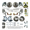 The Right Stuff 64-72 Chevelle 9 Booster, 2 Drop Power 4-Wheel Disc Brake Conversion Kit - AFXDC41D-P